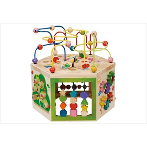 Grand cube d'activités bois 7-en-1 evere
