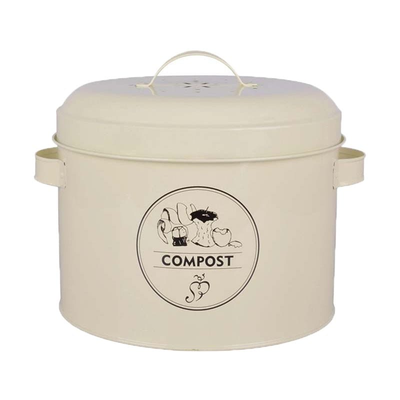 Composteur de cuisine ECOVI 20L beige/noir + activateur