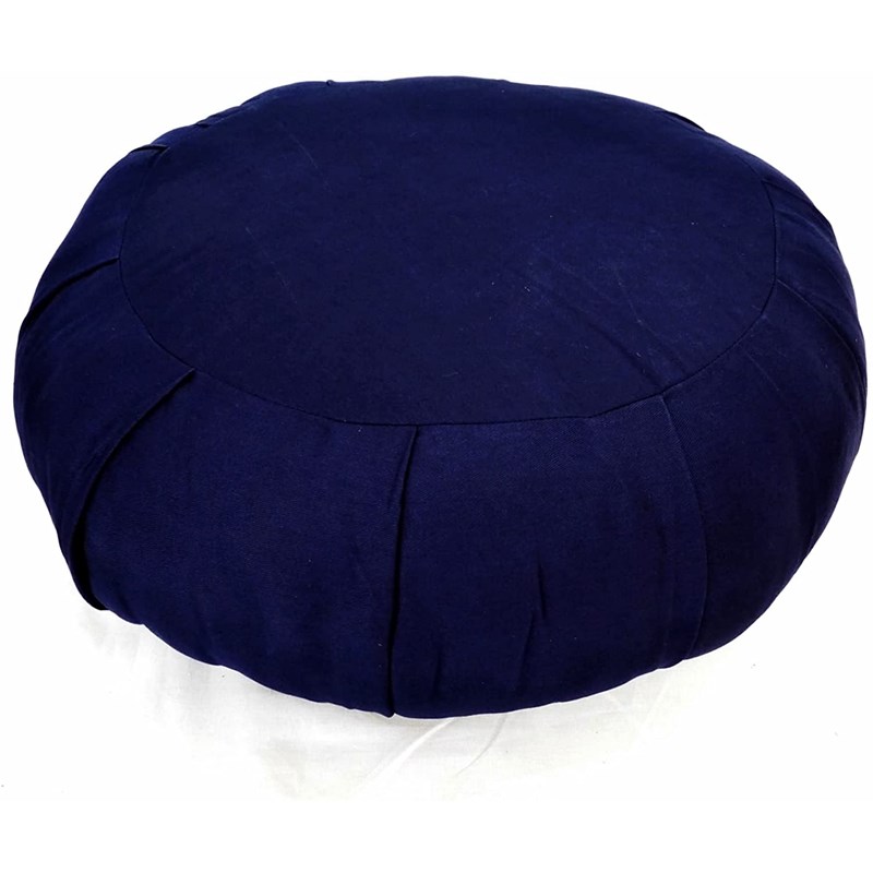 Tortue de jade - Coussin de yoga zafu en coton bio 33 x 1