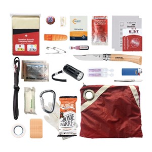 Kit de survie randonnée – rouge