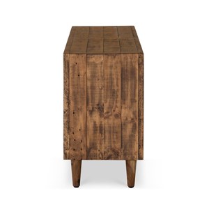 Meuble tv 3 tiroirs bois marron -