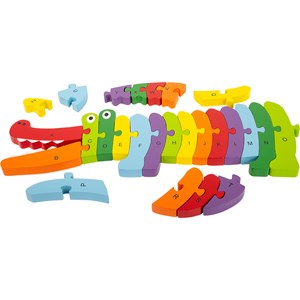 Puzzle abc crocodile
