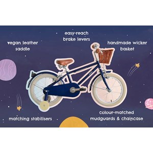 Vélo enfant 4-6 ans moonbug 16 pouces Violet