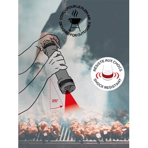 Bbq moulin à poivre en bois spécial