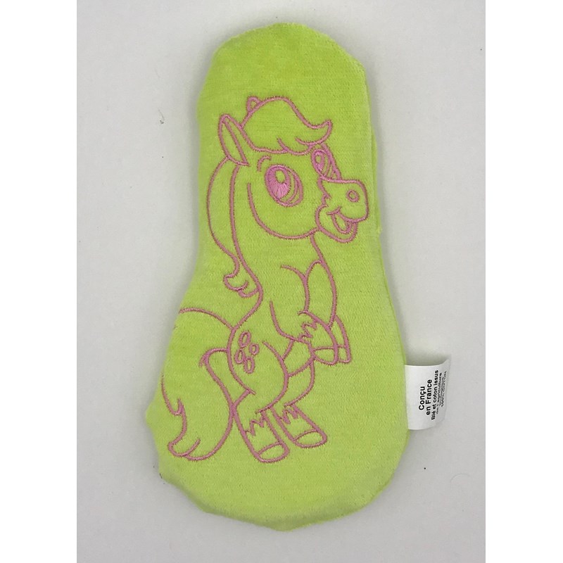 Eco-conseils - Licorne tissu vert pomme