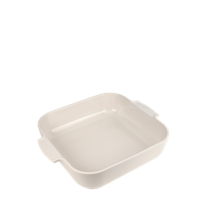 Appolia plat four céramique carré écru