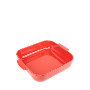 Appolia plat four céramique carré rouge
