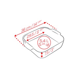 Appolia plat four céramique carré