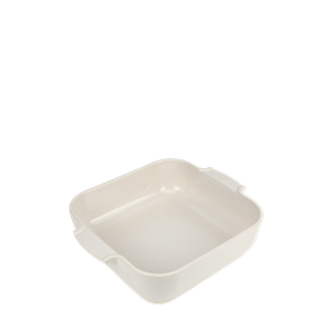 Appolia plat four céramique carré écru