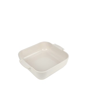 Appolia plat four céramique carré écru