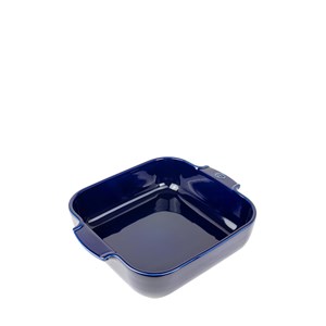Appolia plat four céramique carré bleu