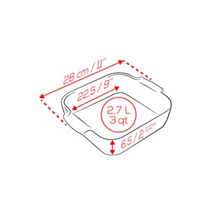 Appolia plat four céramique carré bleu