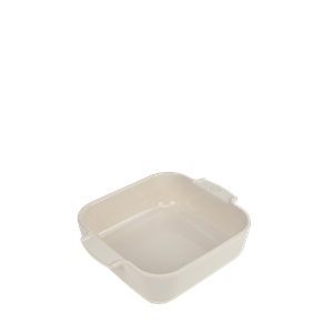 Appolia plat four céramique carré écru