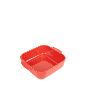 Appolia plat four céramique carré rouge