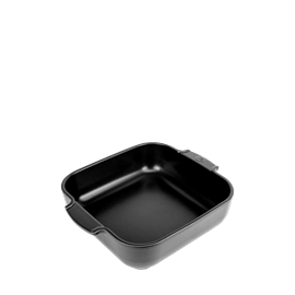 Appolia plat four céramique carré noir