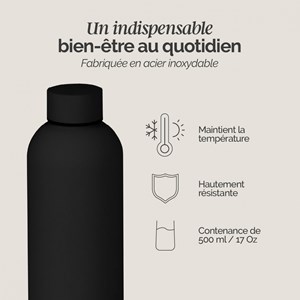 Gourde isotherme 500ml - noir