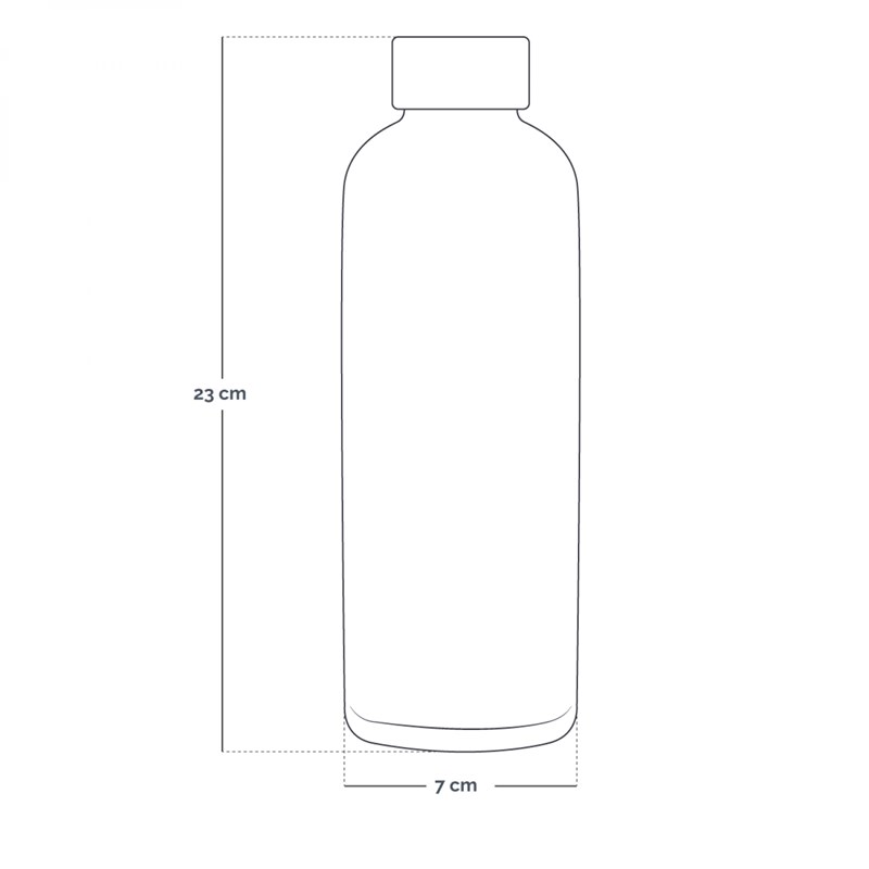 Gourde isotherme 500ml - rose (Vivezen) - Image 1