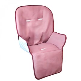 Housse assise chaise haute - rose