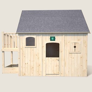 Cabane en bois sur pilotis avec mezzanin