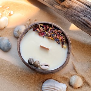 Bougie coconut taille s noix de coco