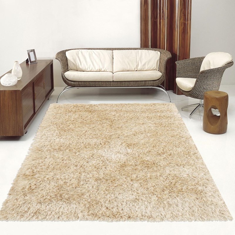 Tapis shaggy 80x140 blanc
