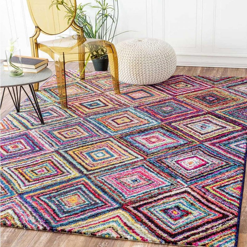 Tapis salon 80x150 multicolore