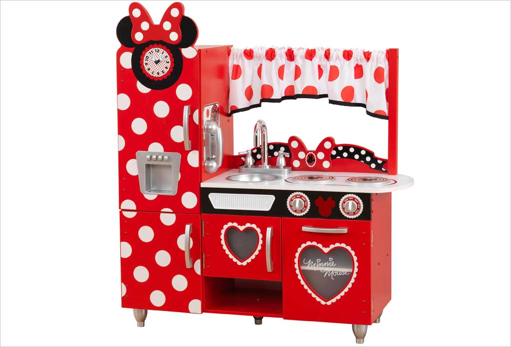 Ensemble de Cuisine Divertissante Réversible Pour Faire Semblant de Minnie  de Disney Junior, Aliments Pour Jouer, Sons Réalistes Ensemble de Cuisine  de Minnie de Disney Junior 