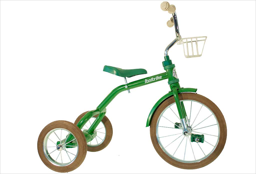 Porteur tricycle bébé à fleurs - Italtrike