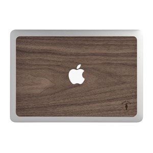 Coque macbook pro 15"" en bois de noyer