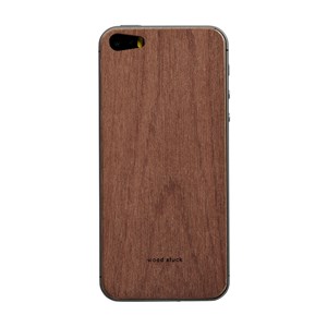 Coque iphone 5 5s 5c en bois d'acajou