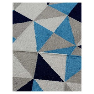Tapis salon 240x340 bleu