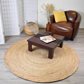 Tapis rond 60x60 rond beige