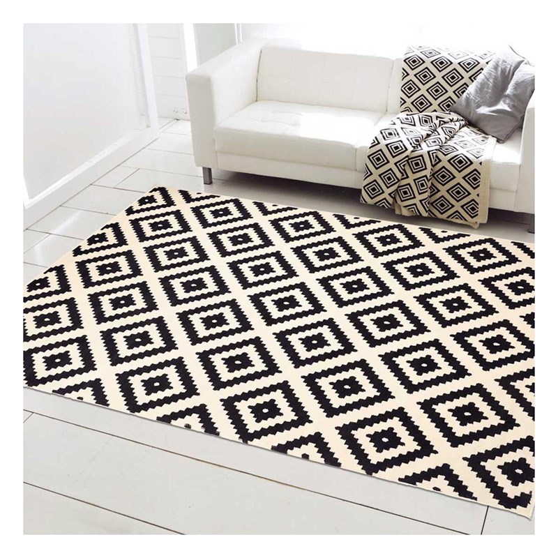 Tapis salon 120x170 noir