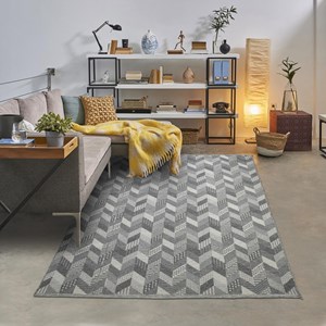 Tapis kilim 200x290 gris