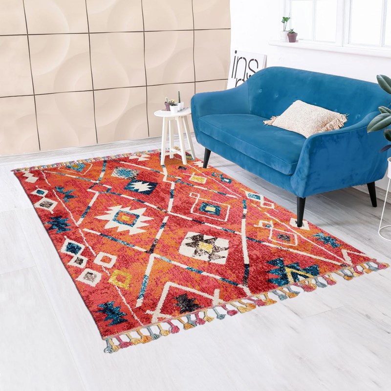 Tapis berbère style 280x380 multicolore