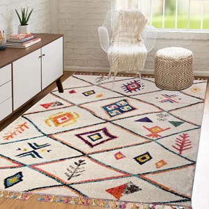 Tapis berbère style 200x290 multicolore
