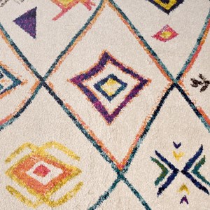 Tapis berbère style 200x290 multicolore