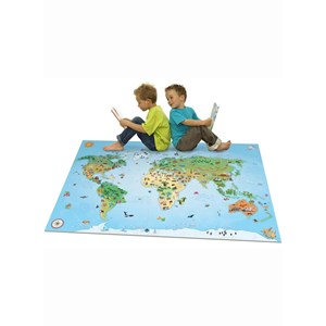 Tapis enfant 70x95 bleu
