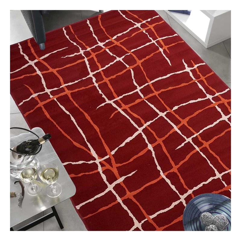 Tapis salon 60x110 rouge