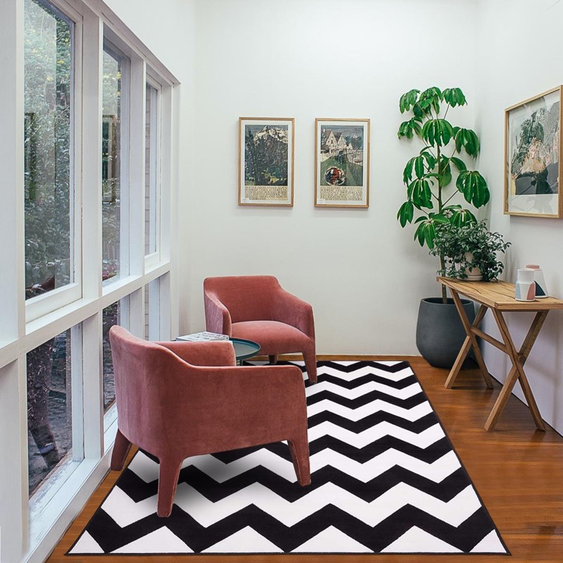 Tapis salon 80x150 noir