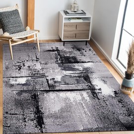 Tapis salon 120x170 gris