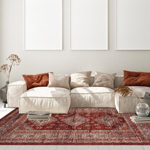 Tapis orient style 190x280 rouge