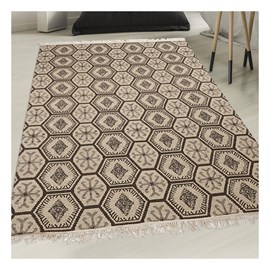 Tapis kilim 200x290 gris