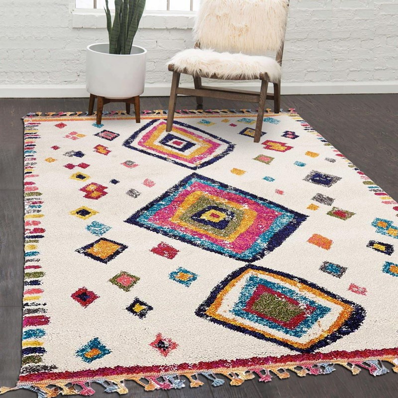 Tapis berbère style 120x170 multicolore