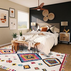 Tapis berbère style 120x170 multicolore