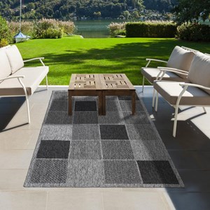 Tapis exterieur 200x290 argent