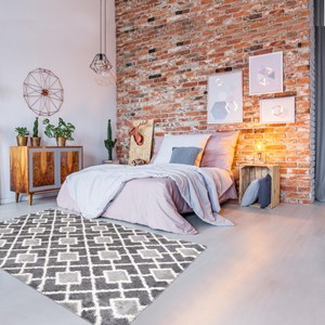 Tapis shaggy 80x150 gris