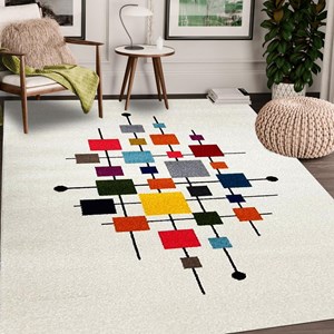 Tapis salon 60x110 multicolore