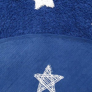 Tapis enfant 140x140 rond bleu