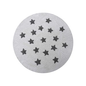 Tapis enfant 140x140 rond blanc